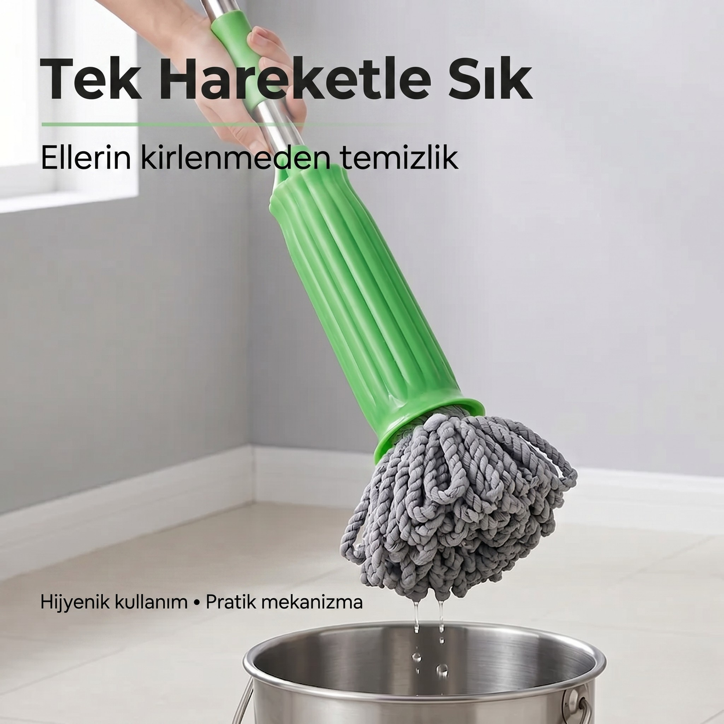 Hygiora 360° Profesyonel Mikrofiber Mop